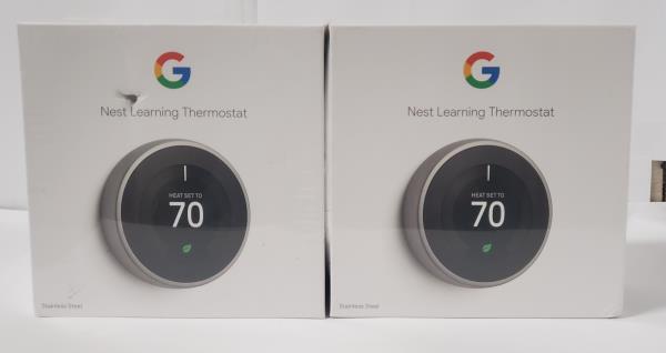 Nest Learning Thermostat - Smart Wi-Fi Thermostat - Stainless Steel