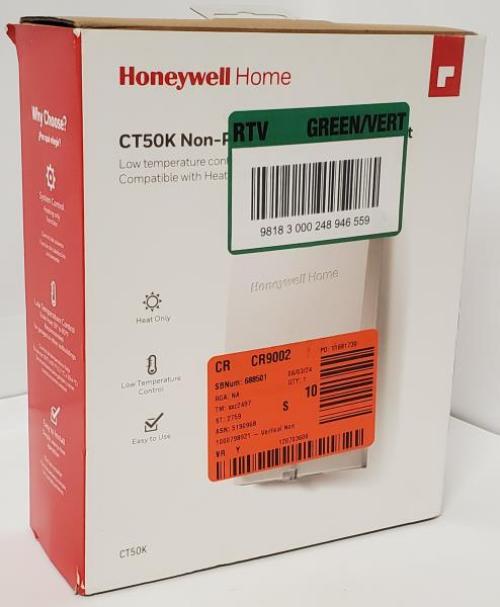 Vertical Non-Programmable Thermostat with Low Temperature Range