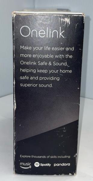 First Alert Smart Assistant Enabled Smoke Detector and Carbon Monoxide Detector Alarm with Premium Home Speaker   Onelink Safe & Sound by First Alert