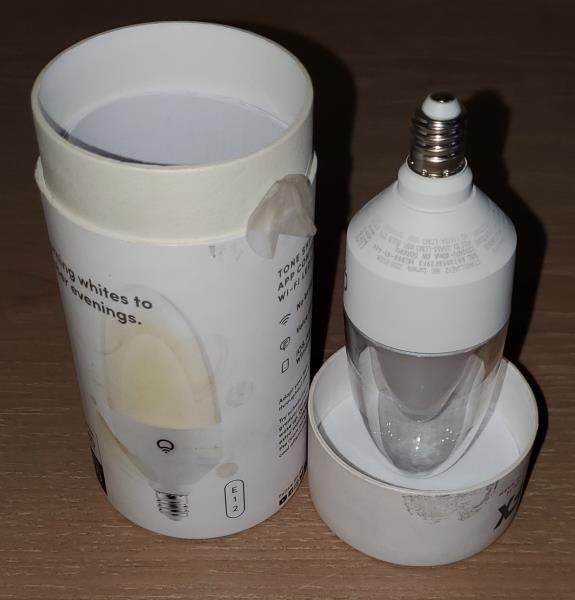 40-Watt Equivalent B10 E12 Smart Wi-Fi LED Light Bulb, Works with Alexa/Hey Google/HomeKit/Siri, Tunable White 1-Pack