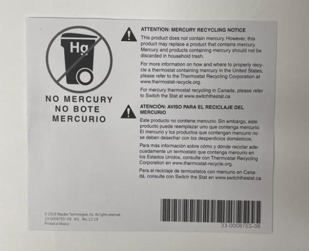 T3 5-2 Day Programmable Thermostat with 2H/2C Multistage Heating and Cooling