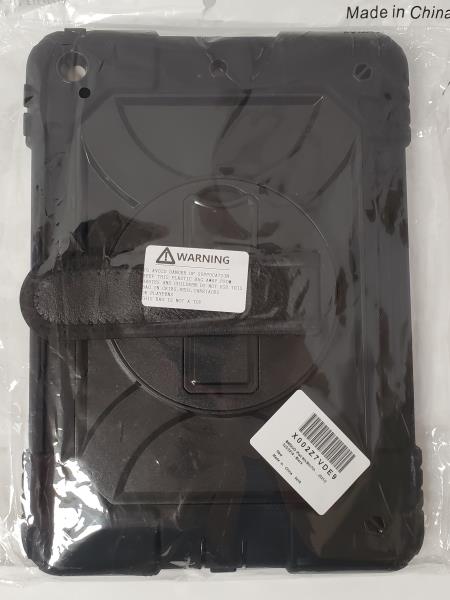 BMOUO iPAD 9th/ 8th/ 7th/ Generation Case, iPad 10.2 Case, Shockproof 360 Rotating Stand Shoulder Hand Strap iPad 9th/ 8th/ 7th/ Gen Case with Pencil Hodler for iPad 10.2 inch 2021/2021/2019- BLACK