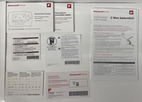 Wi-Fi 7-Day Programmable Smart Thermostat with Digital Backlit Display