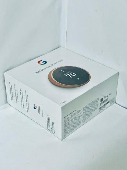 Nest Learning Thermostat, Auto-Schedule, Auto-Away, Remote Control - Energy Star-Certified, Copper