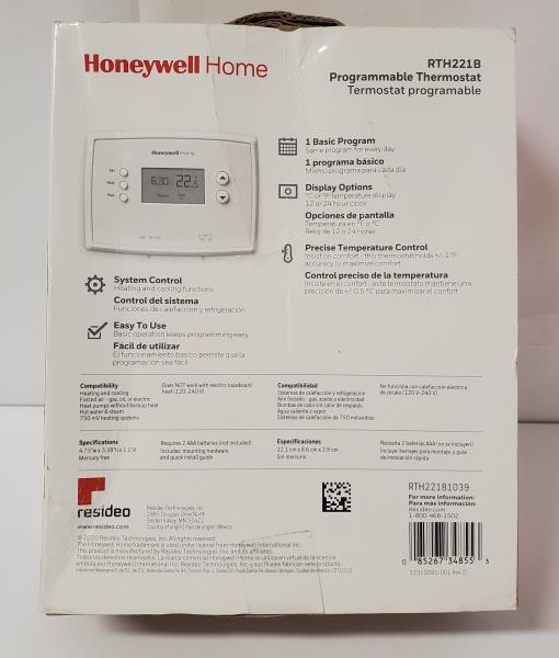 Wi-Fi 7-Day Programmable Smart Thermostat with Digital Backlit Display