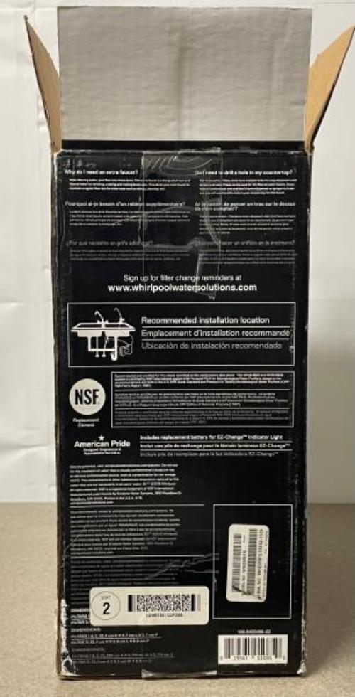 Whirlpool Ultraease Water Purifier Replacement Filters WHEMBF - NEW Open Box