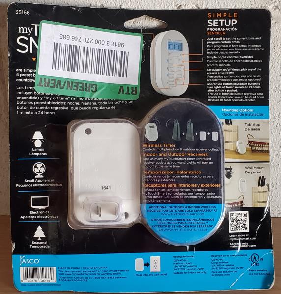 24-Hour Simple Set 2-on/Off Indoor Wireless Timer System