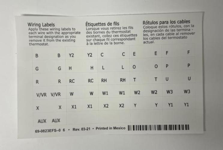 T3 5-2 Day Programmable Thermostat with 2H/2C Multistage Heating and Cooling
