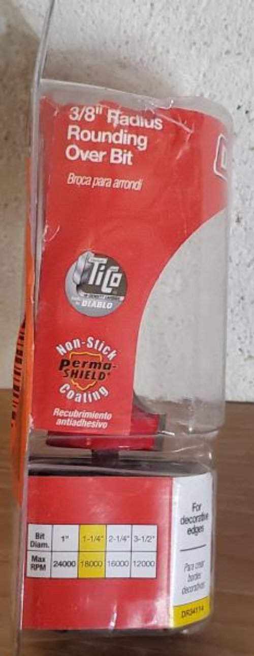 3/8 in. Radius Rounding Over Router Bit