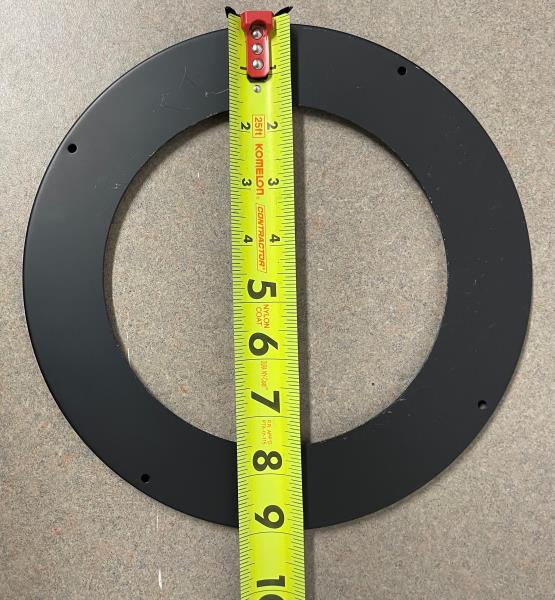 DVL 6 in. Chimney Adapter in Black