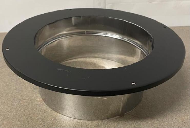 DVL 6 in. Chimney Adapter in Black