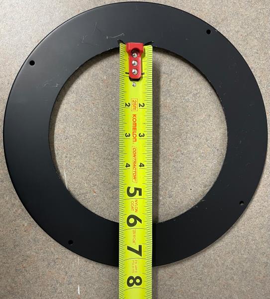 DVL 6 in. Chimney Adapter in Black