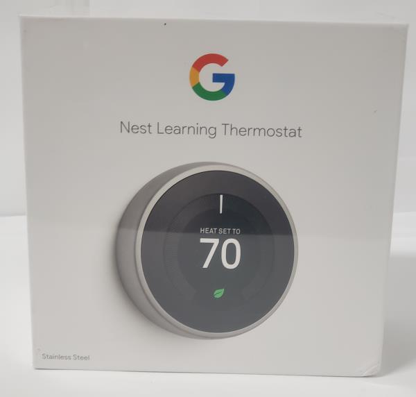 Nest Learning Thermostat - Smart Wi-Fi Thermostat - Stainless Steel