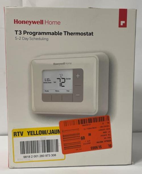 T3 5-2 Day Programmable Thermostat with 2H/2C Multistage Heating and Cooling
