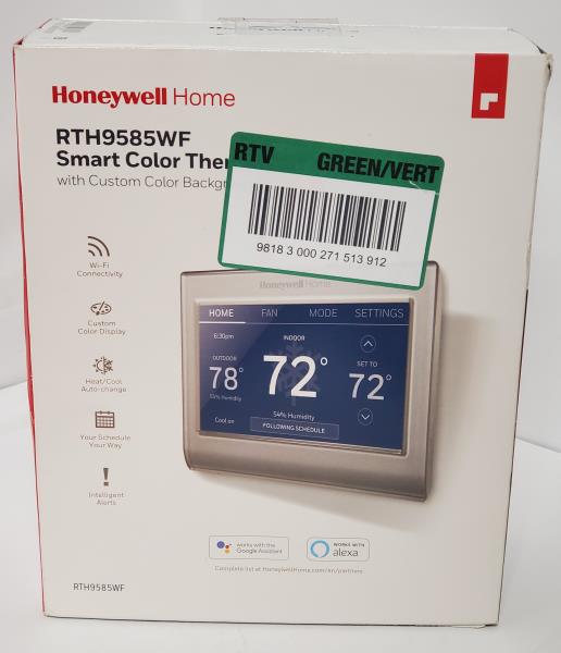 Wi-Fi Smart Color 7-Day Programmable Smart Thermostat with Color-Changing Touchscreen Display