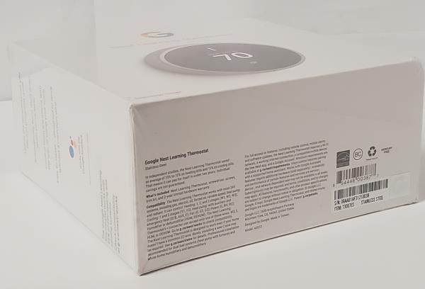 Nest Learning Thermostat - Smart Wi-Fi Thermostat - Stainless Steel