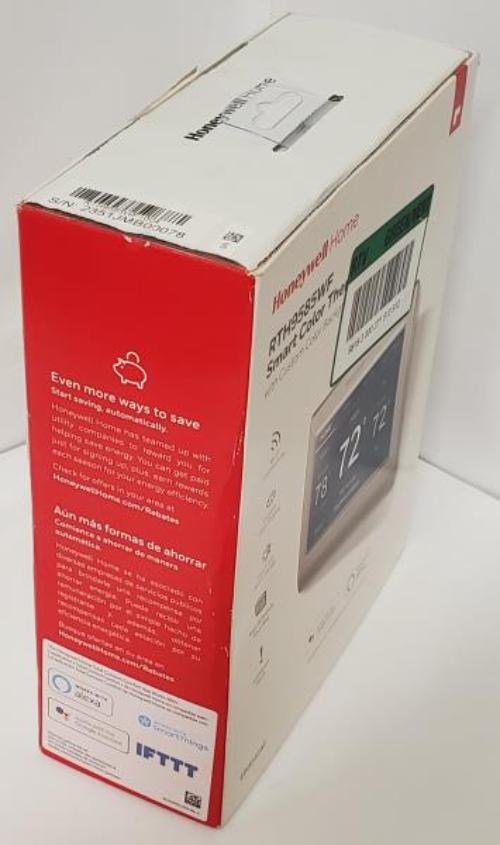 Wi-Fi Smart Color 7-Day Programmable Smart Thermostat with Color-Changing Touchscreen Display