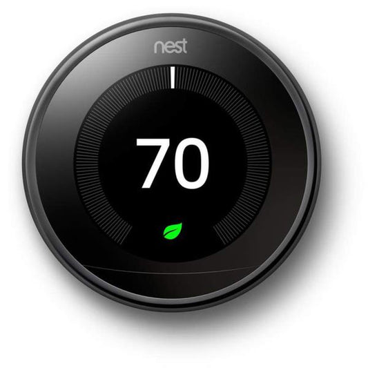Nest Learning Thermostat - Smart Wi-Fi Thermostat - Mirror Black