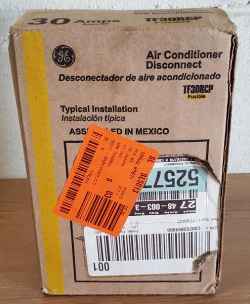 GE Energy Industrial Solutions TF30RCP 30A  2 Pole Fusible AC Disconnect