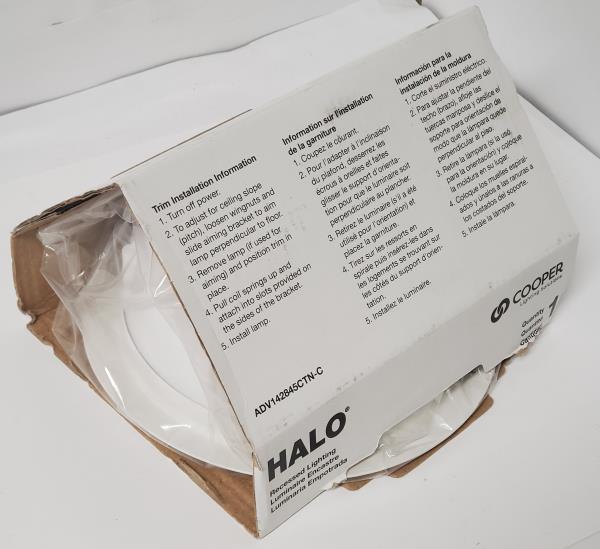 6 in. White Recessed Lighting with Sloped Ceiling Trim with Baffle