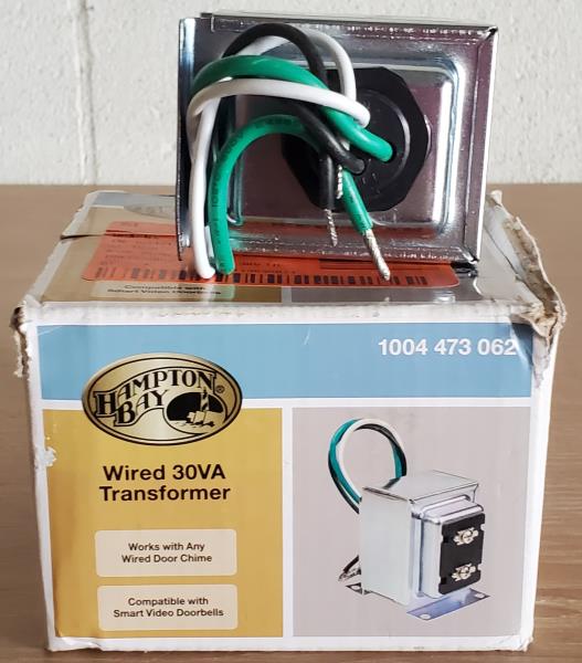 Wired 16VAC/30VA Doorbell Transformer, Compatible with All Video Doorbells