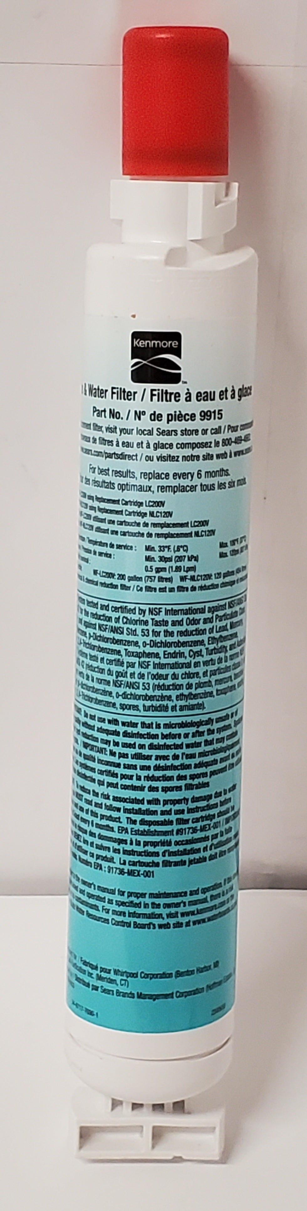Kenmore 9915 Base Grille Water Filter