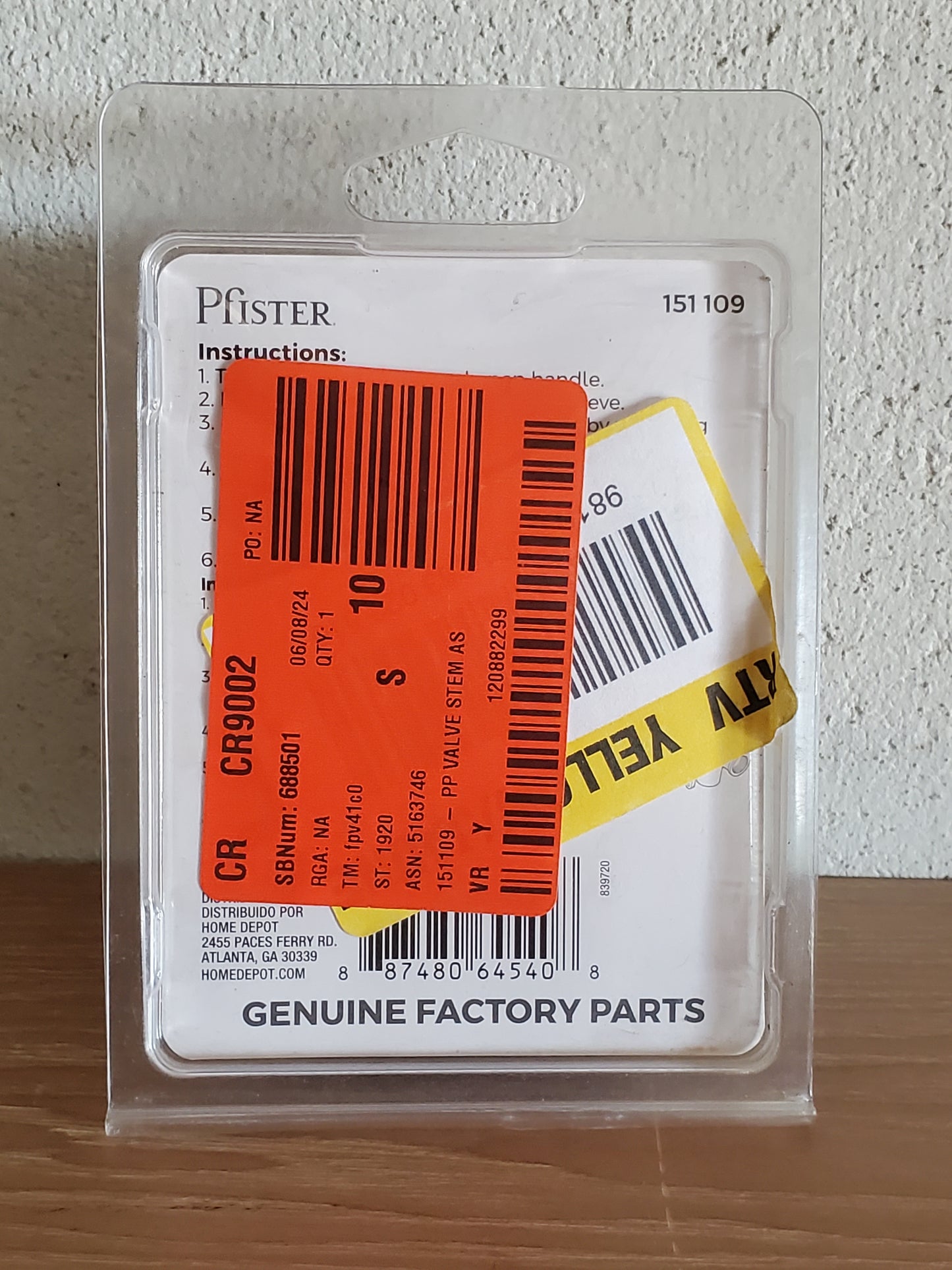 971-250 2-3/4 in. Replacement Valve Stem Assembly for 08 Series Tub and Shower Single-Handle Faucets