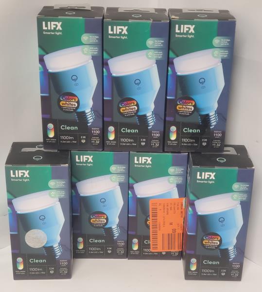 75-Watt Equivalent A19 Clean RGB Multi-Color Smart Wi-Fi LED Light Bulb, Works with Alexa/Hey Google/HomeKit/Siri 1-Pack