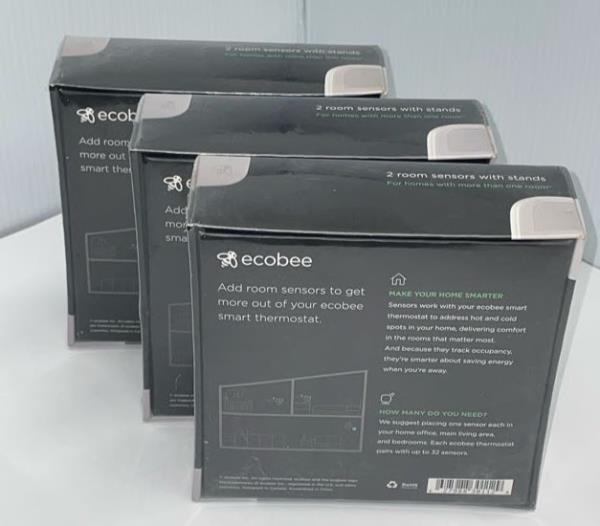 Ecobee Room Sensors (2-Pack) for Thermostats, Whites