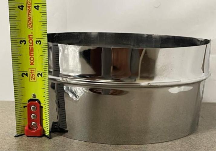 DVL 6 in. Chimney Adapter in Black