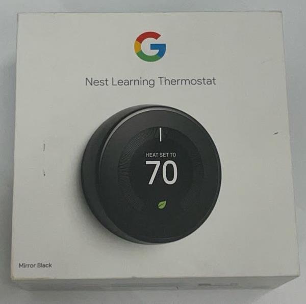 Nest Learning Thermostat - Smart Wi-Fi Thermostat - Mirror Black