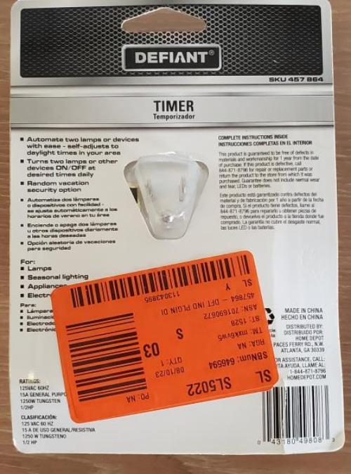 15 Amp 7-Day Indoor Plug-in Digital Timer with 2-Grounded Outlets, White