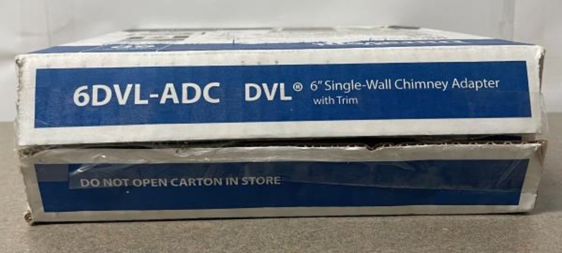 DVL 6 in. Chimney Adapter in Black