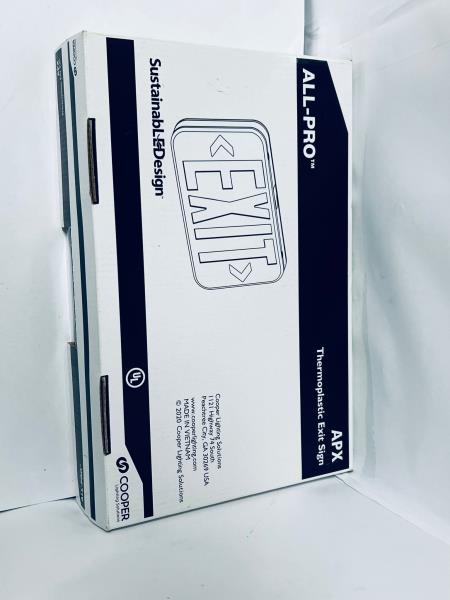 Sure-lites Red Lettering Polycarbonate LED Exit Sign Apx7r - All