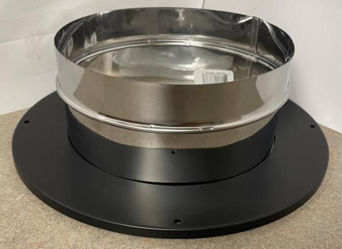 DVL 6 in. Chimney Adapter in Black