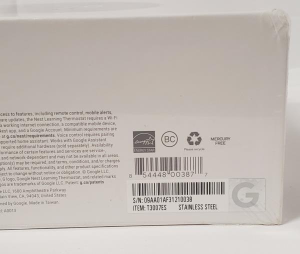 Nest Learning Thermostat - Smart Wi-Fi Thermostat - Stainless Steel