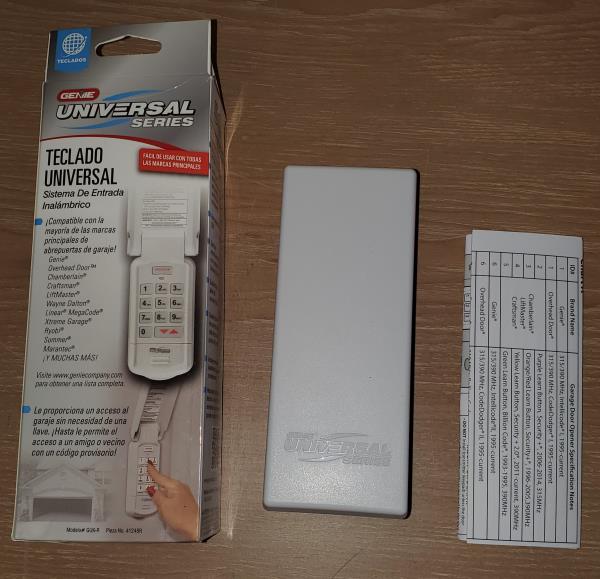 Universal Wireless Keypad - Exterior Control for All Brands of Garage Door Openers