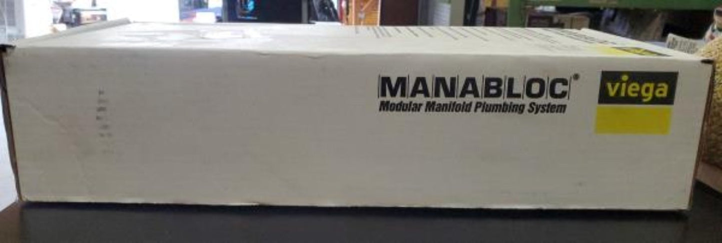Manabloc 1/2 in. x 18 Port Polysulfone Distribution Manifold (8 Hot/10 Cold)