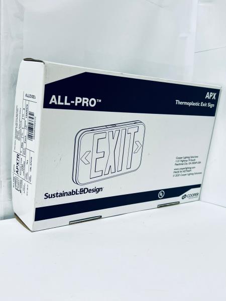 Sure-lites Red Lettering Polycarbonate LED Exit Sign Apx7r - All