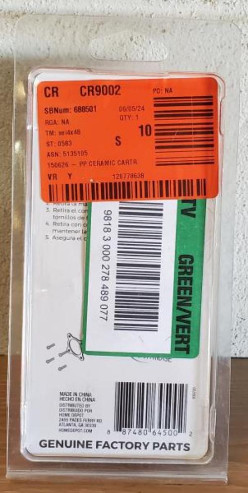 Pfister 974-042 Universal OX8 Pressure Balance Cartridge for Single-Handle Tub