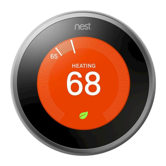 Nest Learning Thermostat - Smart Wi-Fi Thermostat - Stainless Steel