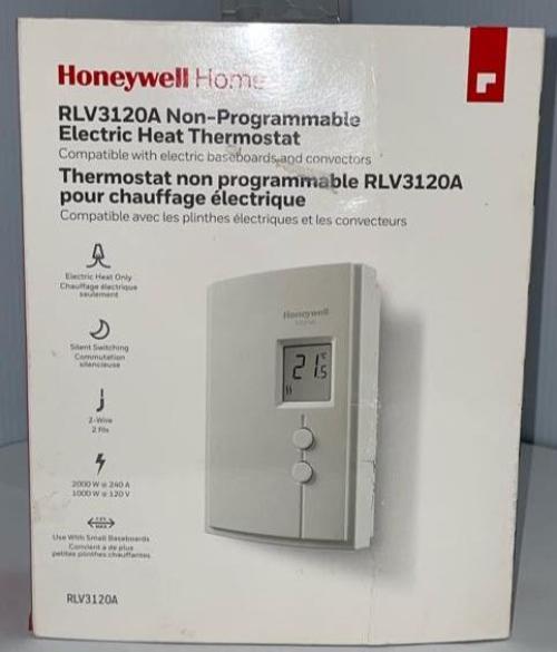 Honeywell Home Manual 2 Wire Thermostat Rlv3120a1005 - All