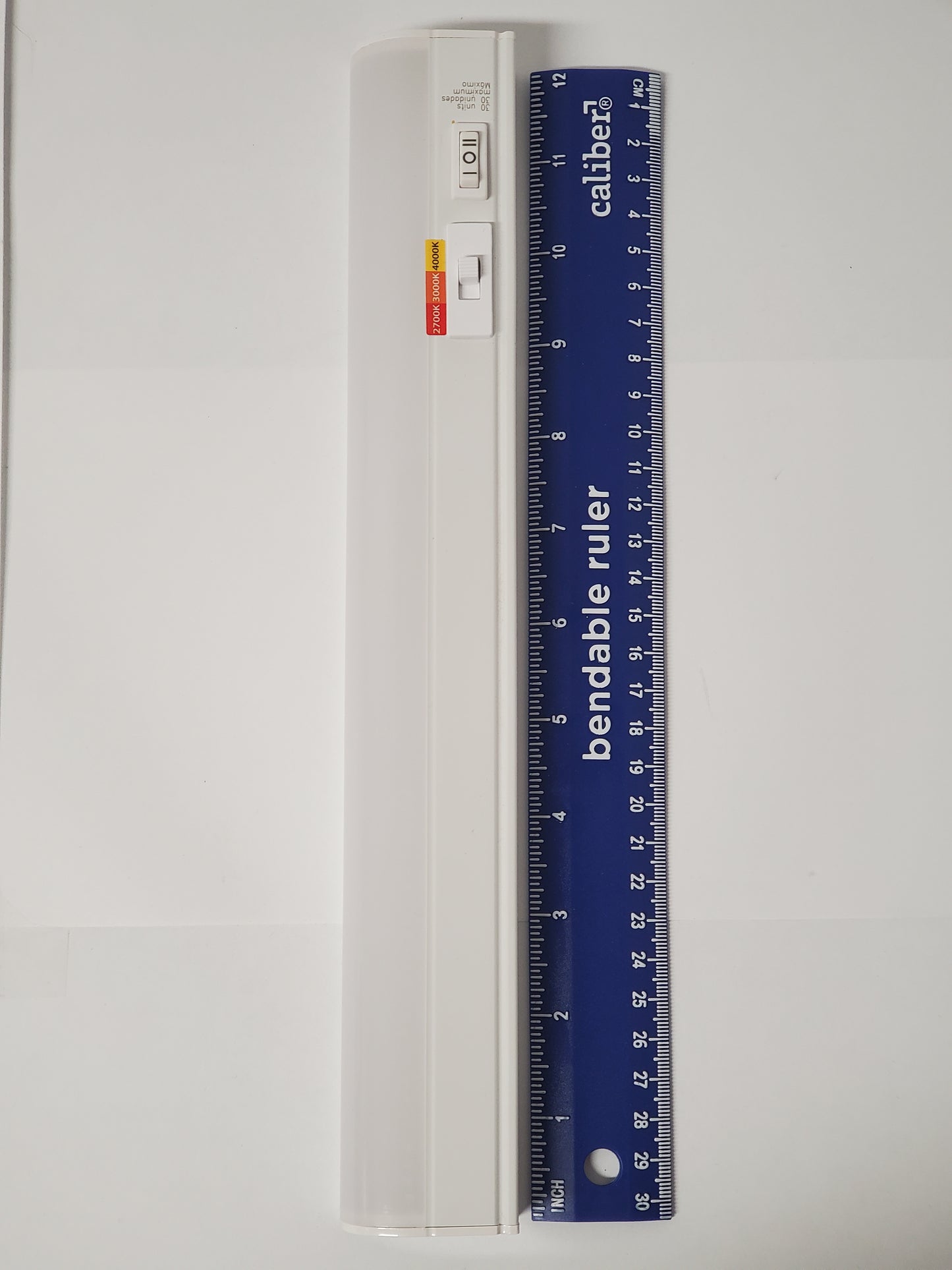 Plug-in 12 Inch Linkable LED Undercabinet Light Task Under Counter Kitchen Lighting 3 Color Temperature Options