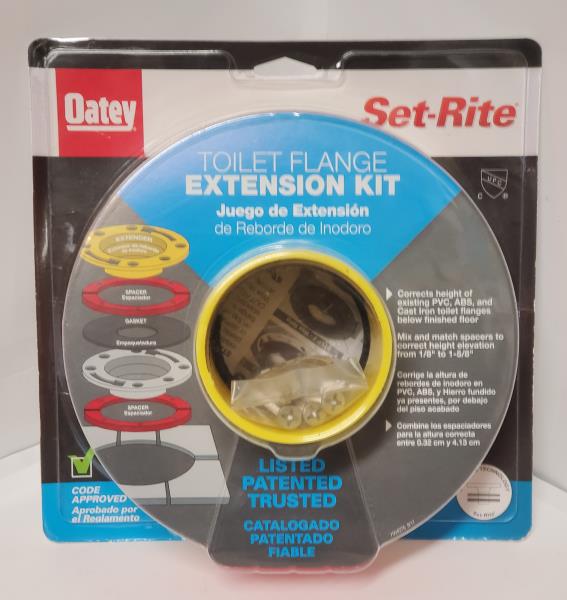 1/4 in. - 1-5/8 in. Toilet Flange Extender Kit