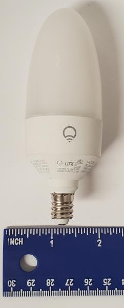 25-Watt Equivalent B10 Smart RGB Wi-Fi E12 Candelabra LED Light Bulb, Works W/Alexa/Hey Google/HomeKit/Siri, Multi-Color