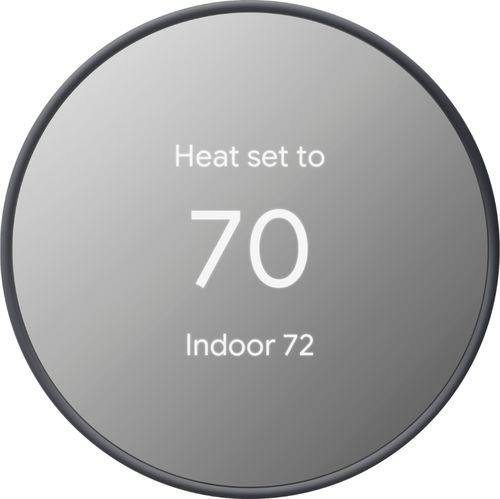 Nest Thermostat - Smart Programmable Wi-Fi Thermostat - Charcoal