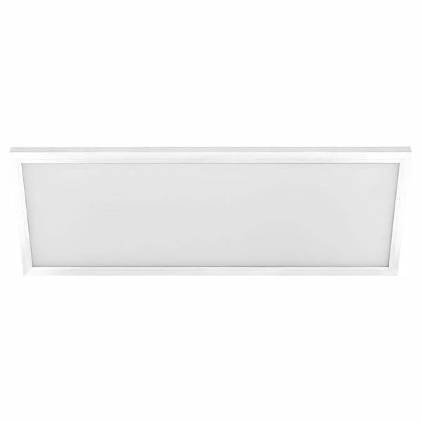 1 Ft. X 4 Ft. 50W Dimmable White Integrated LED Edge-Lit Flat Panel Flush Mount Light with Color Changing CCT (2-Pack)