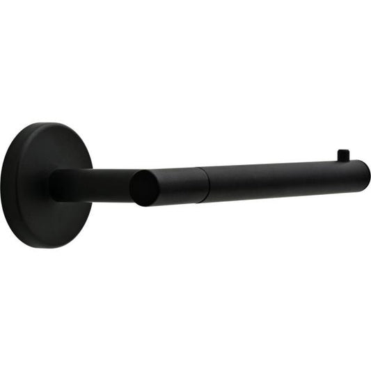 Lyndall Wall Mount Single Post Toilet Paper Holder Bath Hardware Accessory in Matte Black